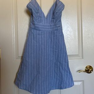 Windsor Light Blue Striped Dress
